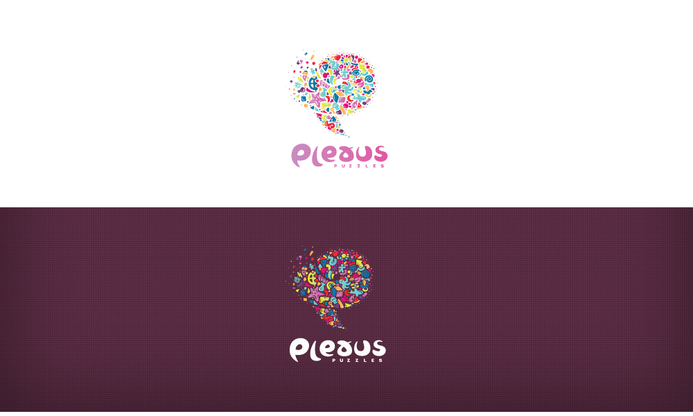 plexus logo Logotype colorful childish fancy plurality colors smallpieces pieces dust marks identity Website child Games puzzle puzzles flashgames variety happy