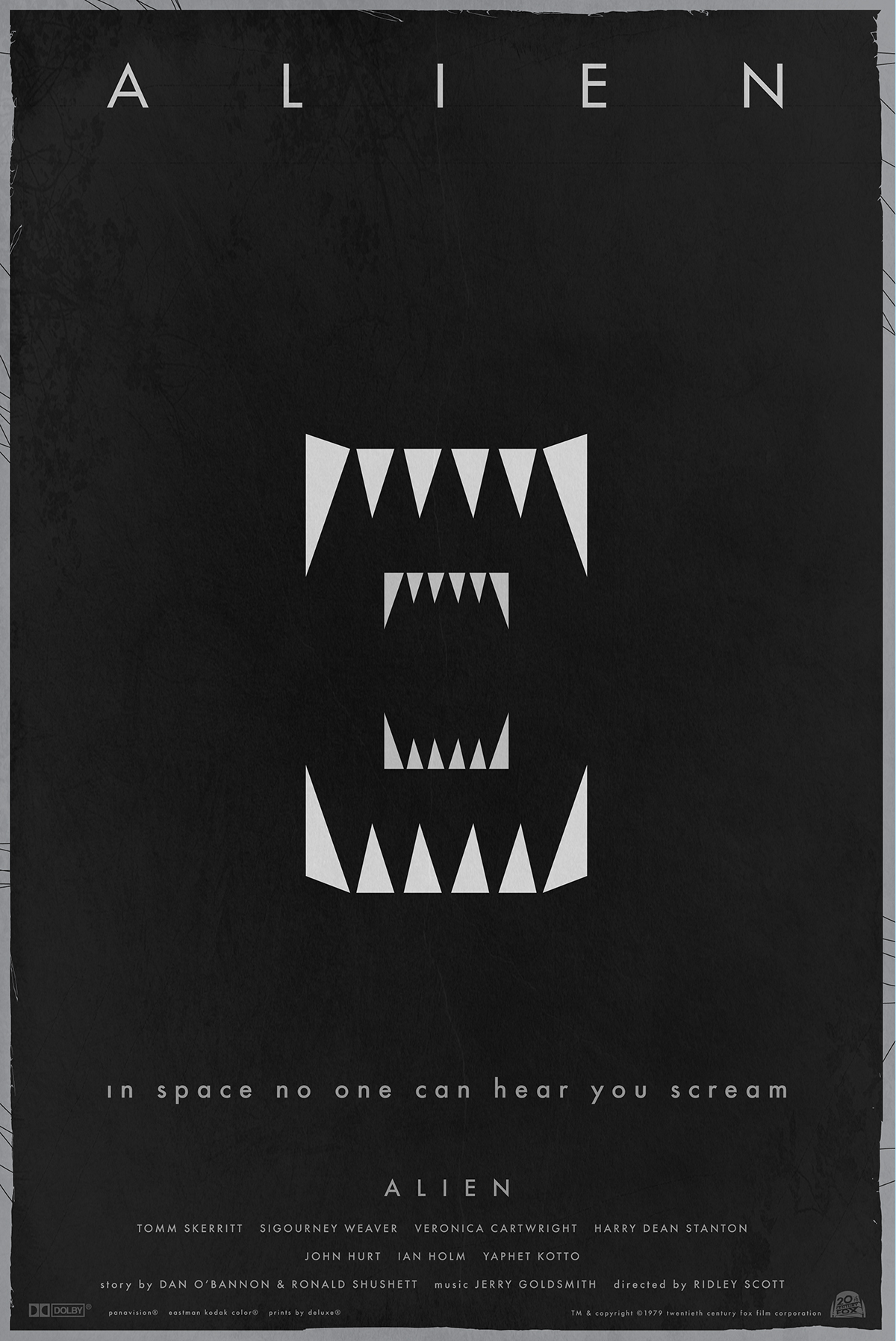 movie Film   alien graphic design ILLUSTRATION  typography   poster minimalist Icon