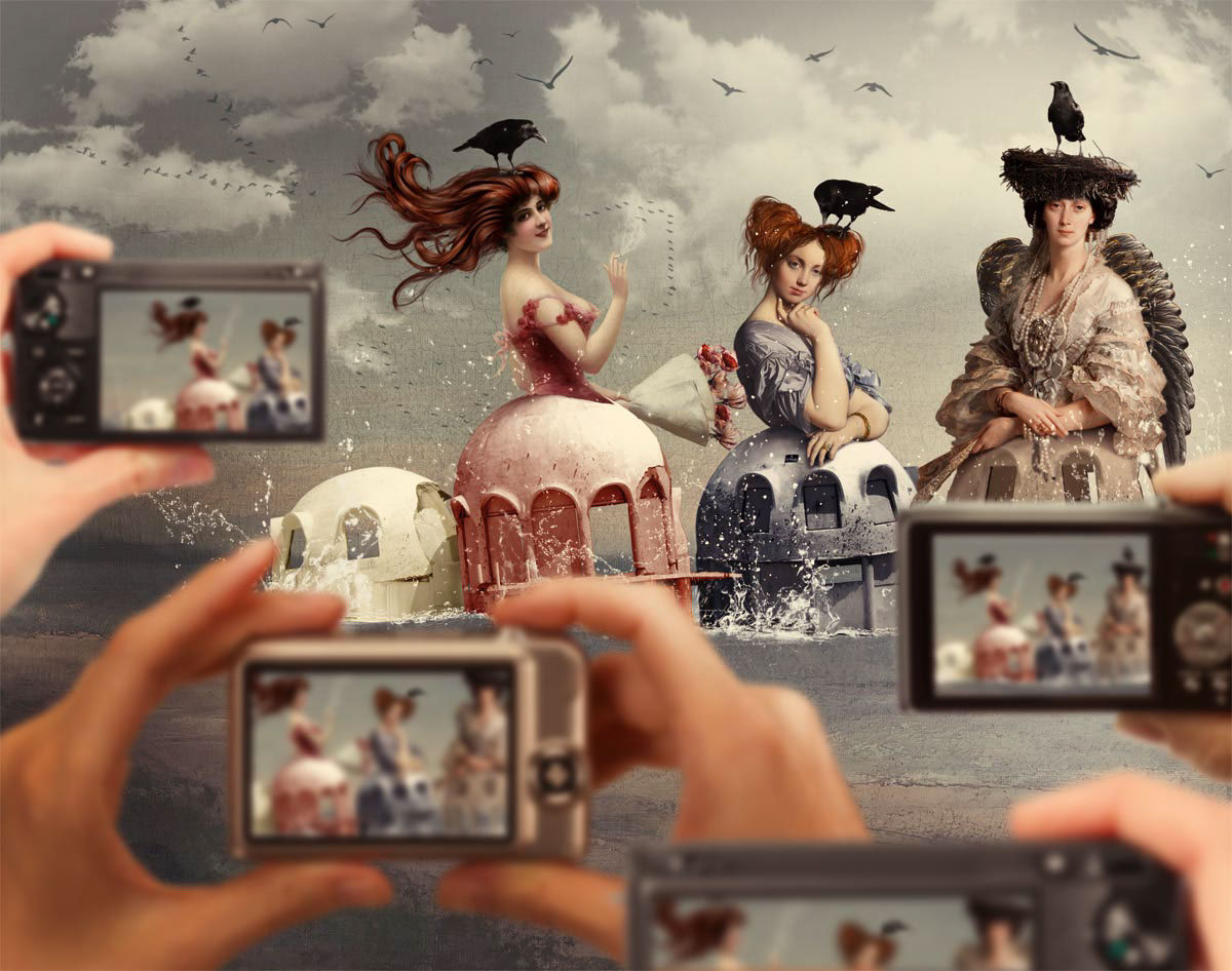 digital collage surreal surrealism fantasy Composite Work photomanipulation Digital Collage