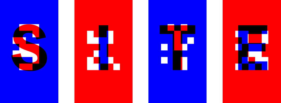 brand identity logo Maison Neue pixel site typography   urban development blue red Logotype