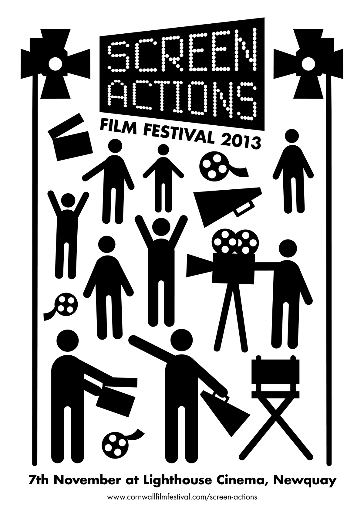 cornwall screen actions cornwall film festival movie young person school college festival Day poster Cinema workshops