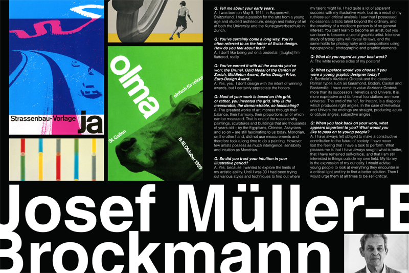 advertisement Nikon Josef Müller-Brockmann spread interview magazine spread Magazine Ad