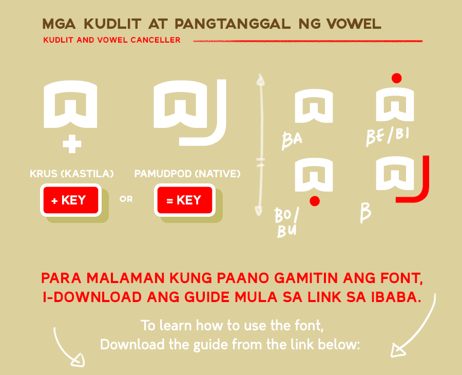 Baybayin filipino type font free Pinoy bayani design asian