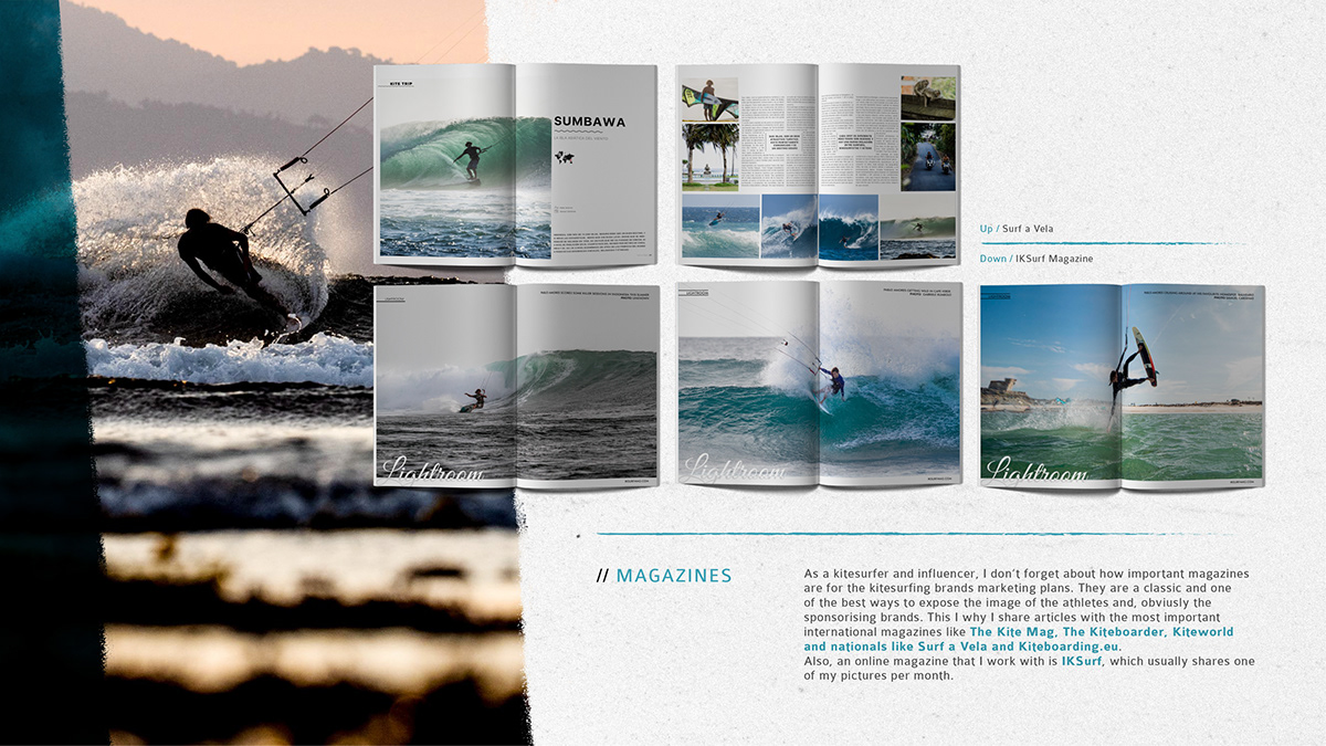 brochure dossier kiteboarding Kitesurf Ocean Surf waterman Watersports
