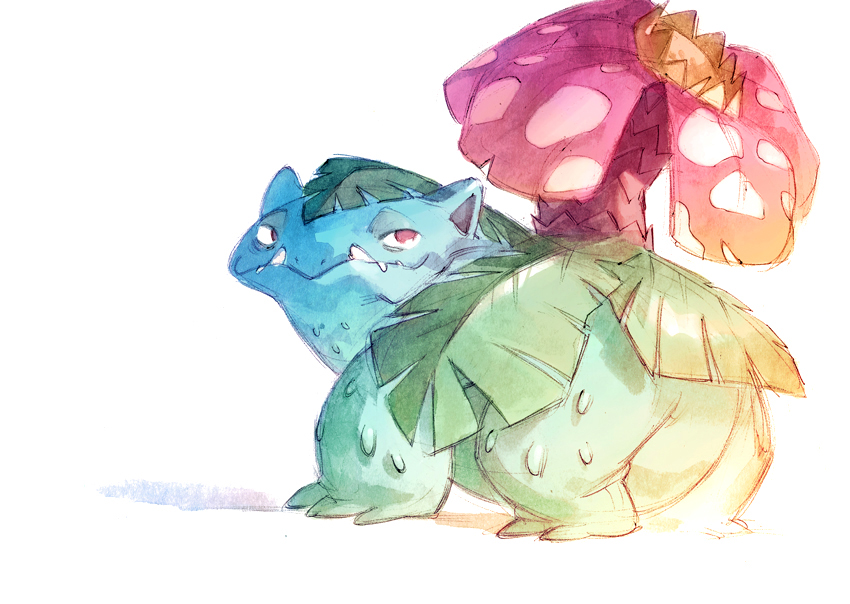 Pokemon cute watercolor color monsters Video Games Games