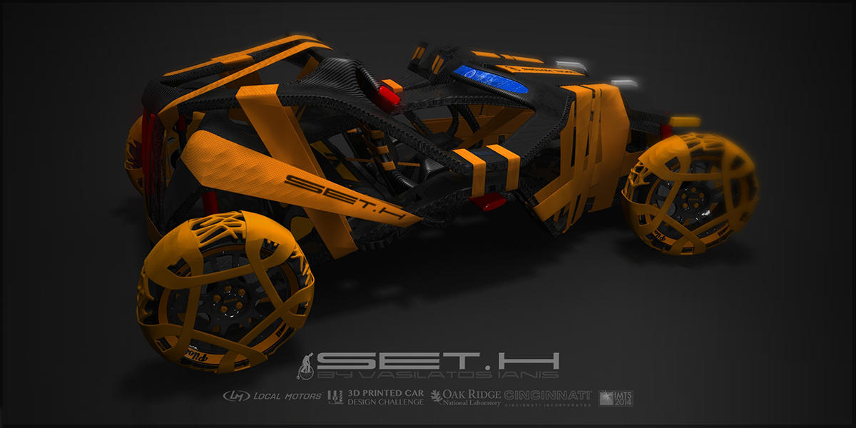 SET.H 3D 3D Printed car