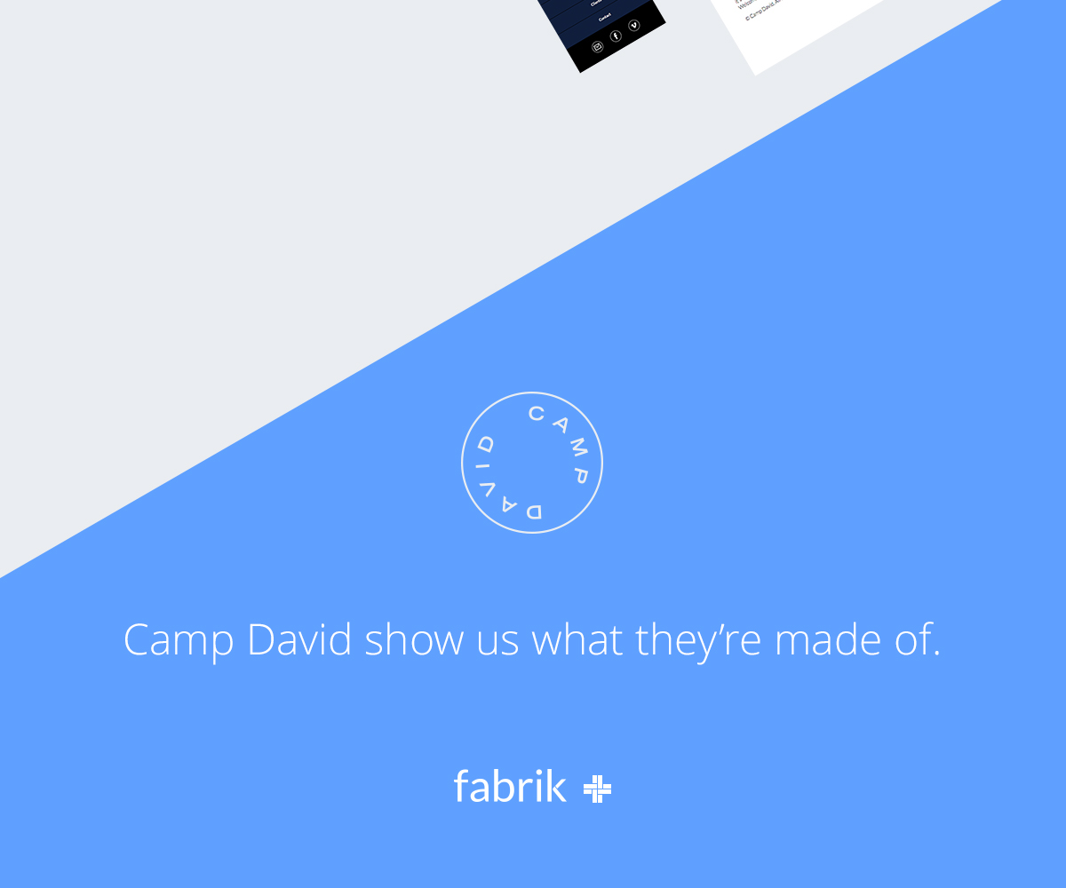 fabrik design Website portfolio Platform Responsive Web mobile tablet desktop SAAS camp david Production company Stockholm