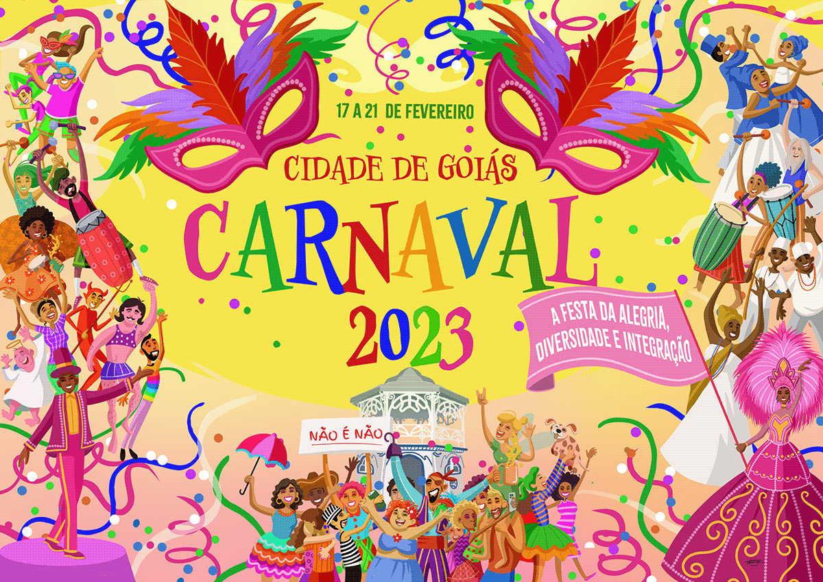 Advertising  banner Carnaval DigitalIllustration digitalpainting festival ILLUSTRATION  party photoshop