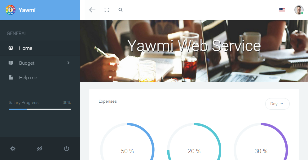 demo Yawmi Web codeigniter design HTML css JavaScript start-up