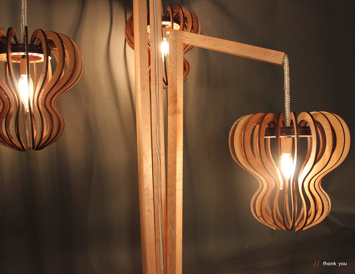 Lighting Design  Lamp organic form diffused lighting