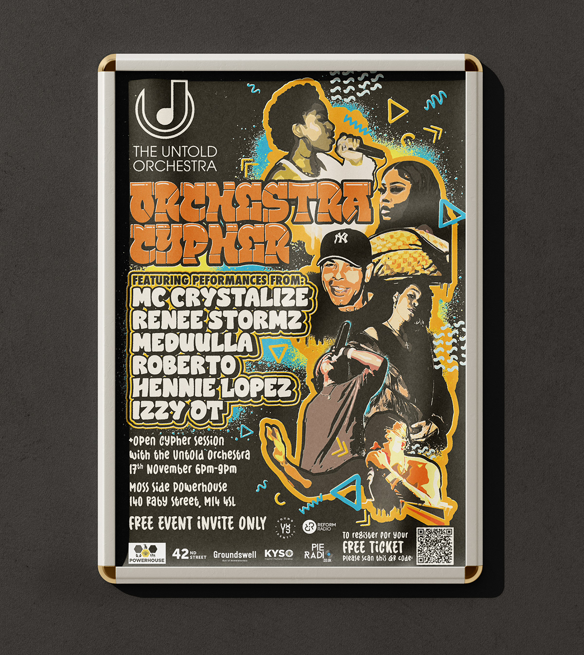branding  graphic design  Event flyer poster hip hop Music Branding visual identity Poster Design