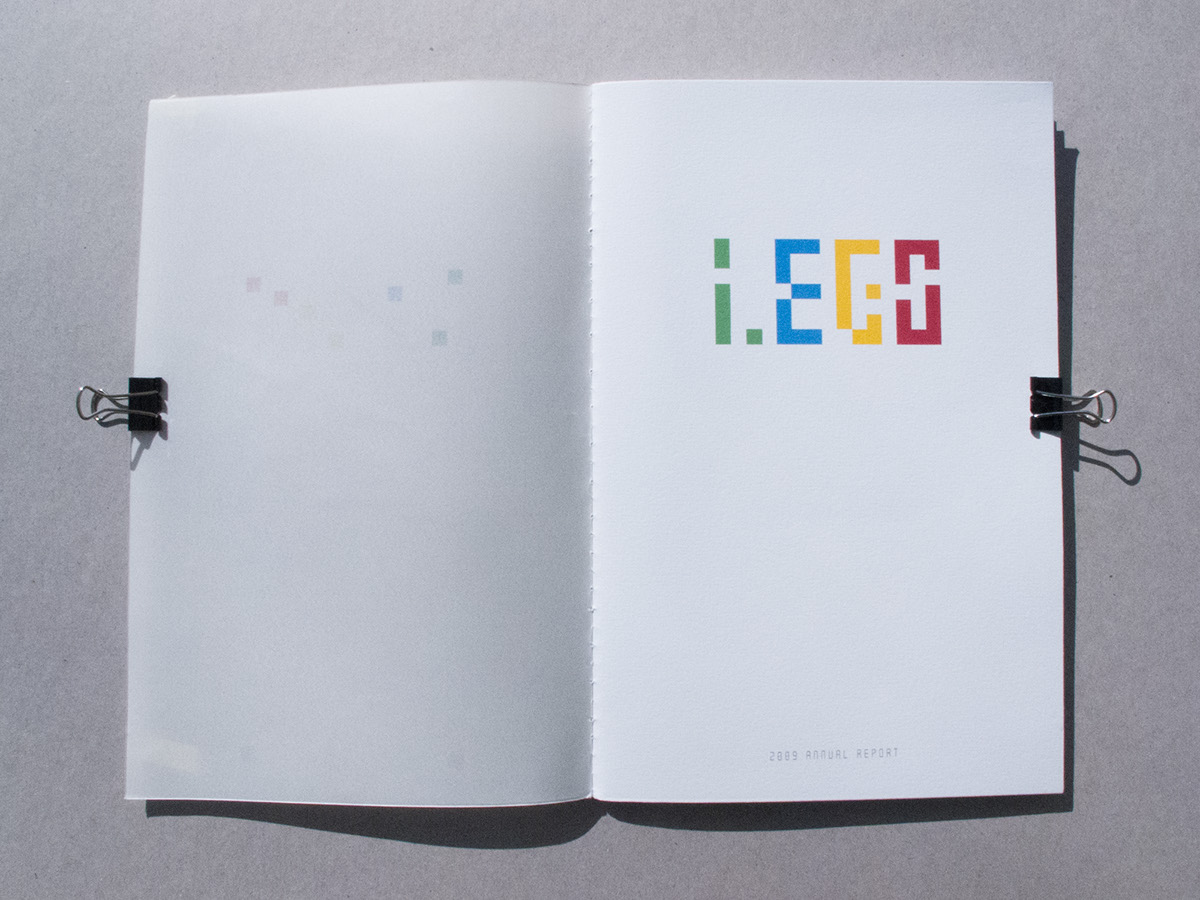 LEGO annual report Fun grid redesign publication design