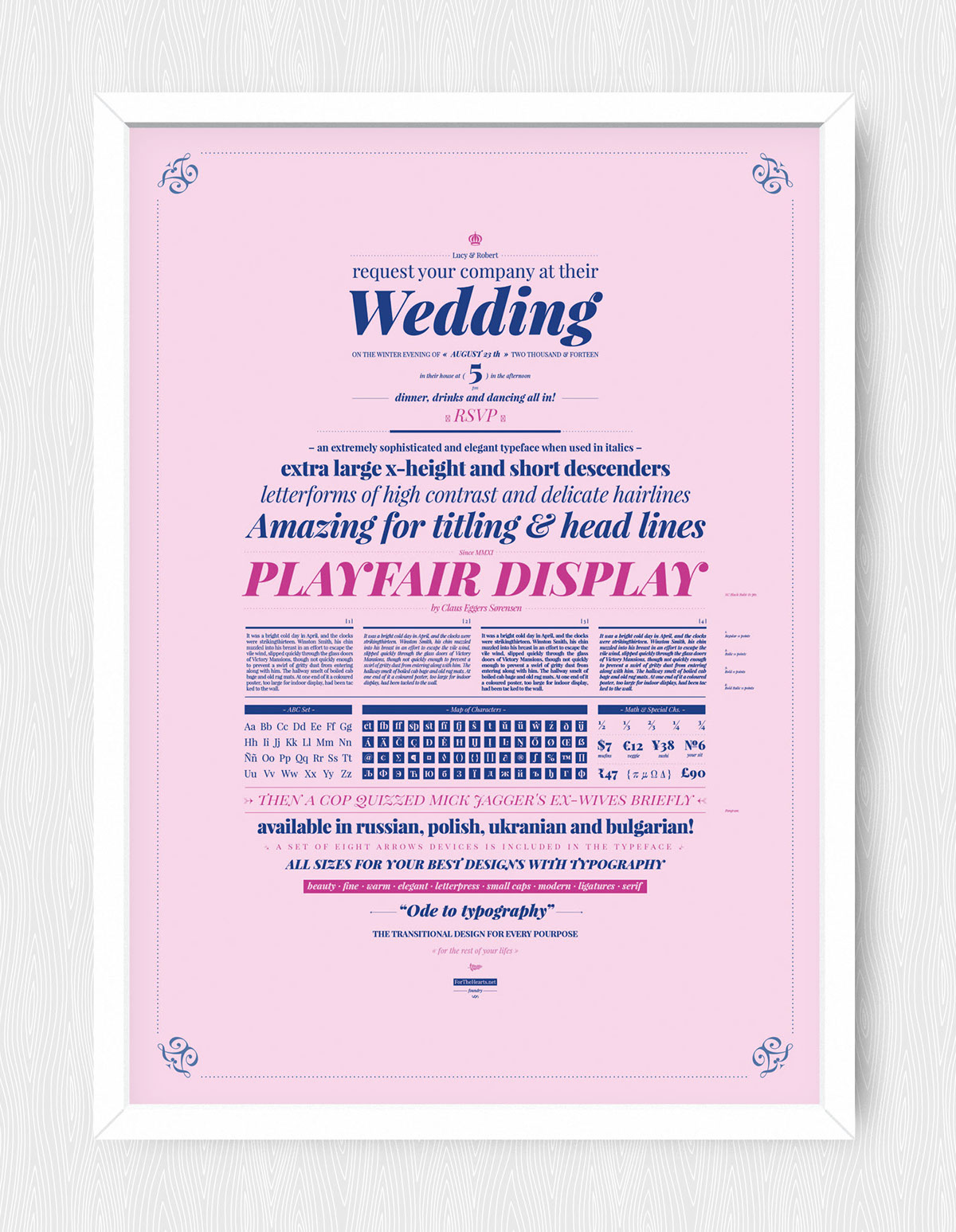 tipografia especimen editorial poster fadu uba cosgaya PlayFair Display editorial design  graphic design 
