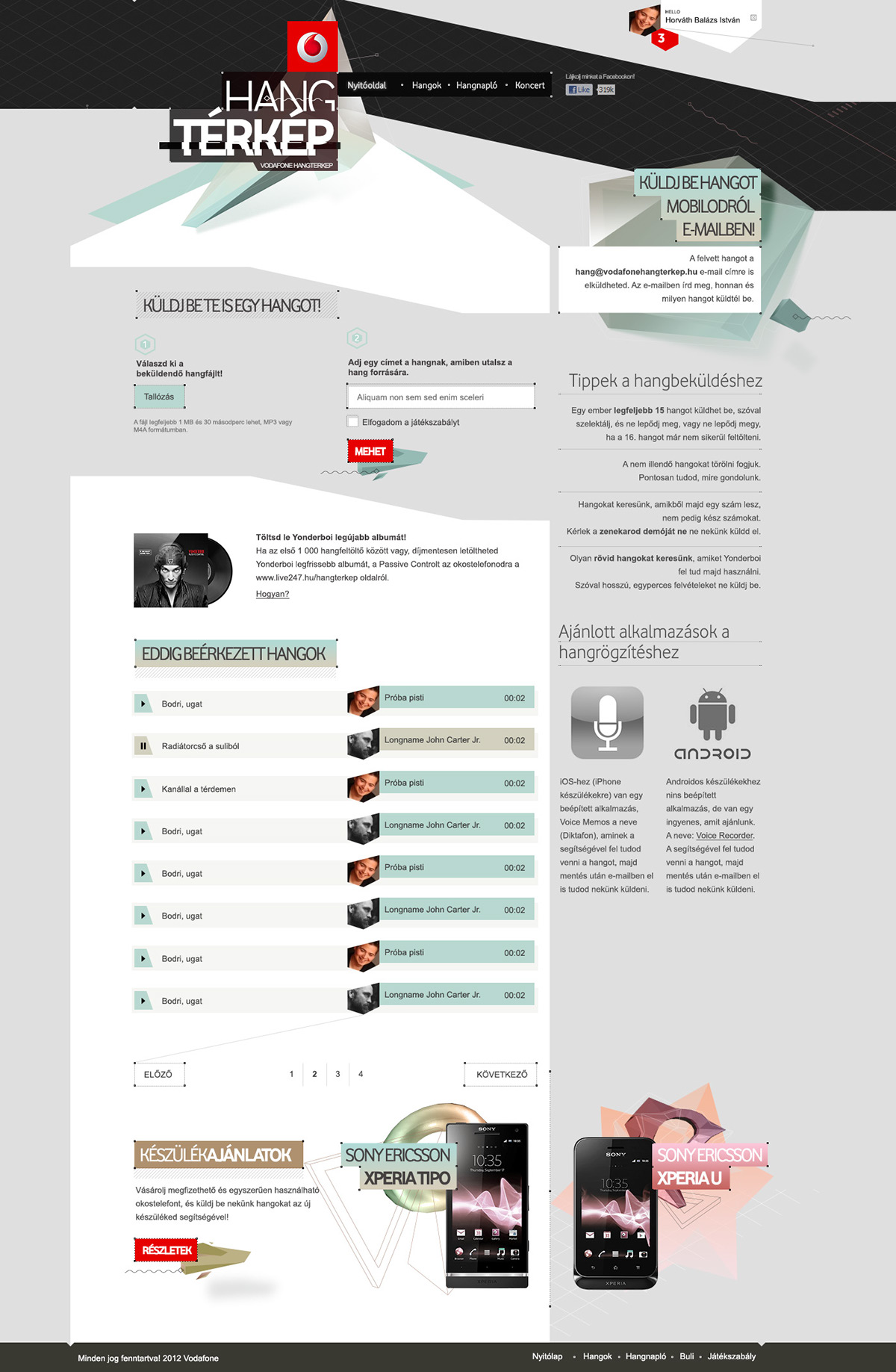 sound  crowdsourcing sound spectrum  soundmapping campaign  microsite vodafone sample collection  youth