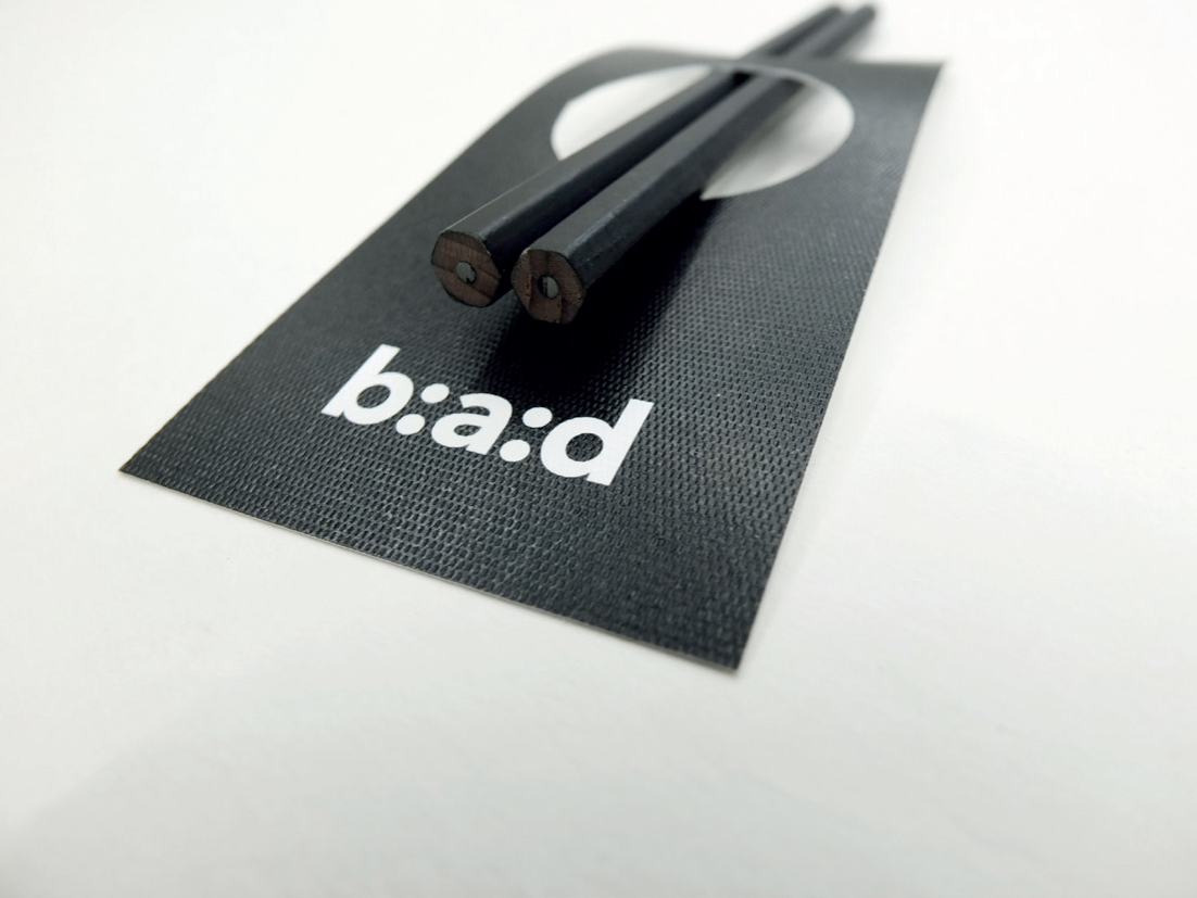 berecz andrás design bad b:a:d identity minimal photo font type business card