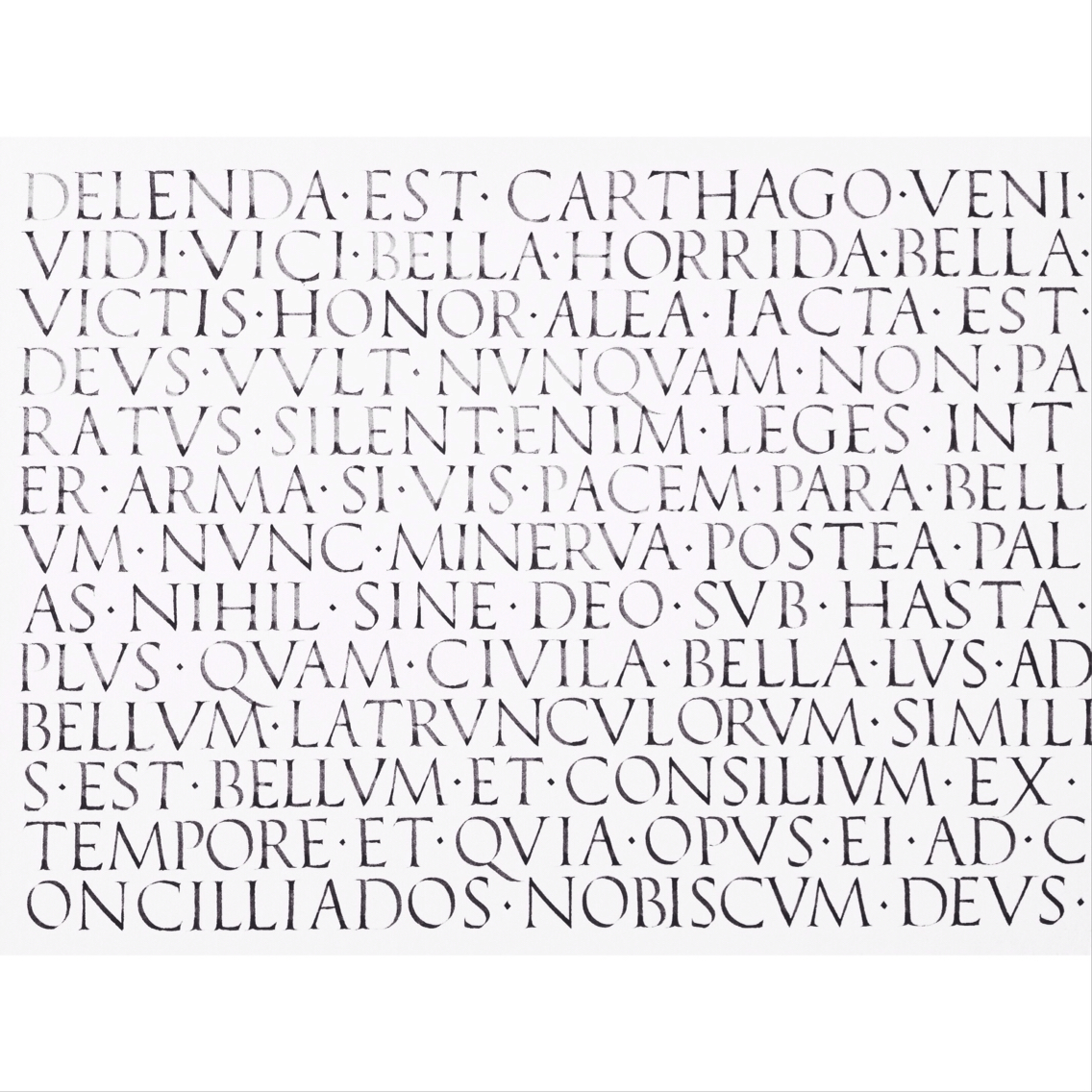 roman capital capitalis Calligraphy   typography  