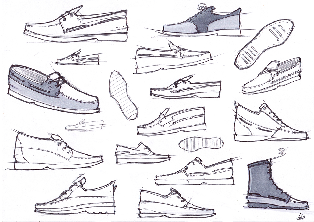 sneaker sneak footwear shoe design footwear design sketching photoshop Marker
