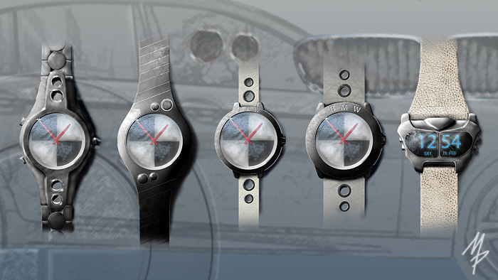 BMW watch Watches digital rendering photoshop