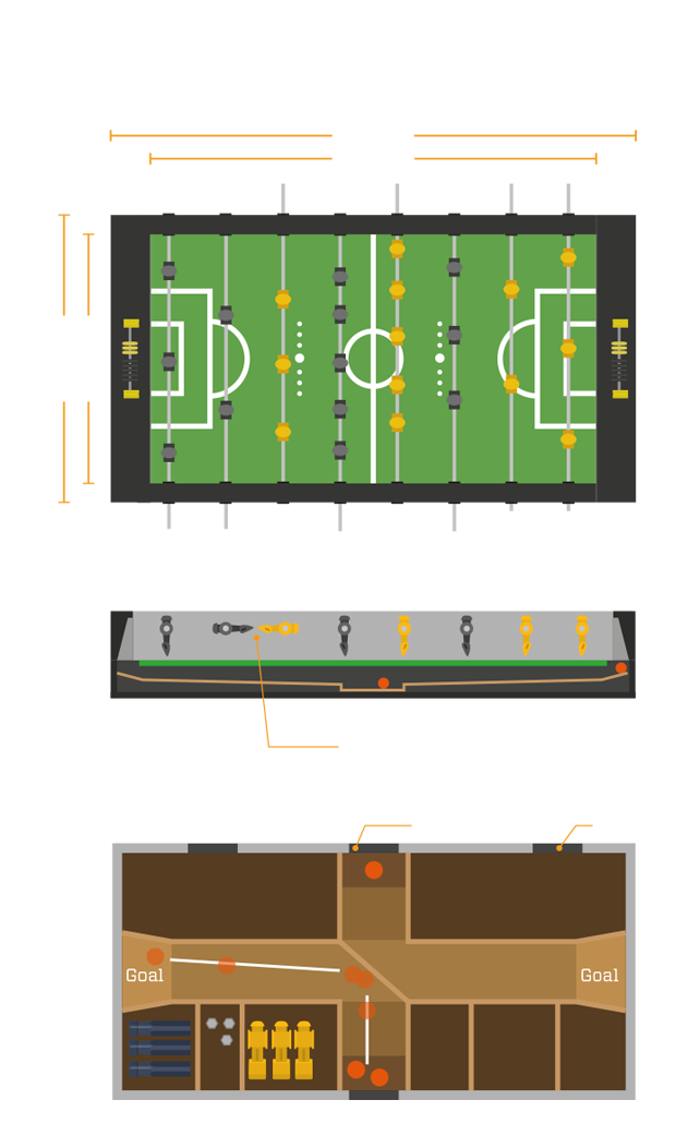 metegol Foosball tablesoccer table soccer futbolín Futbol calcio Tournament infographic game play information infografia