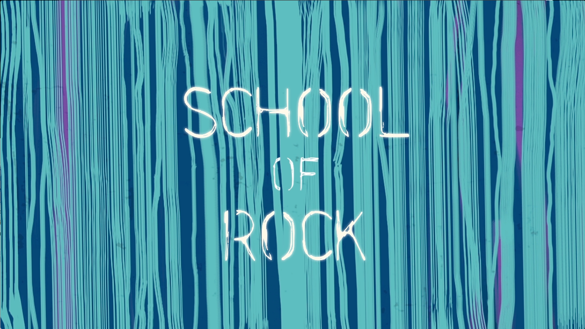 hand-painted film School of Rock title sequence frame by frame