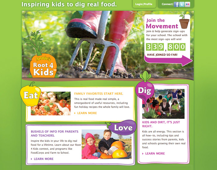 Website Design healthy food Food  kid's website children's website iconography children's illustration