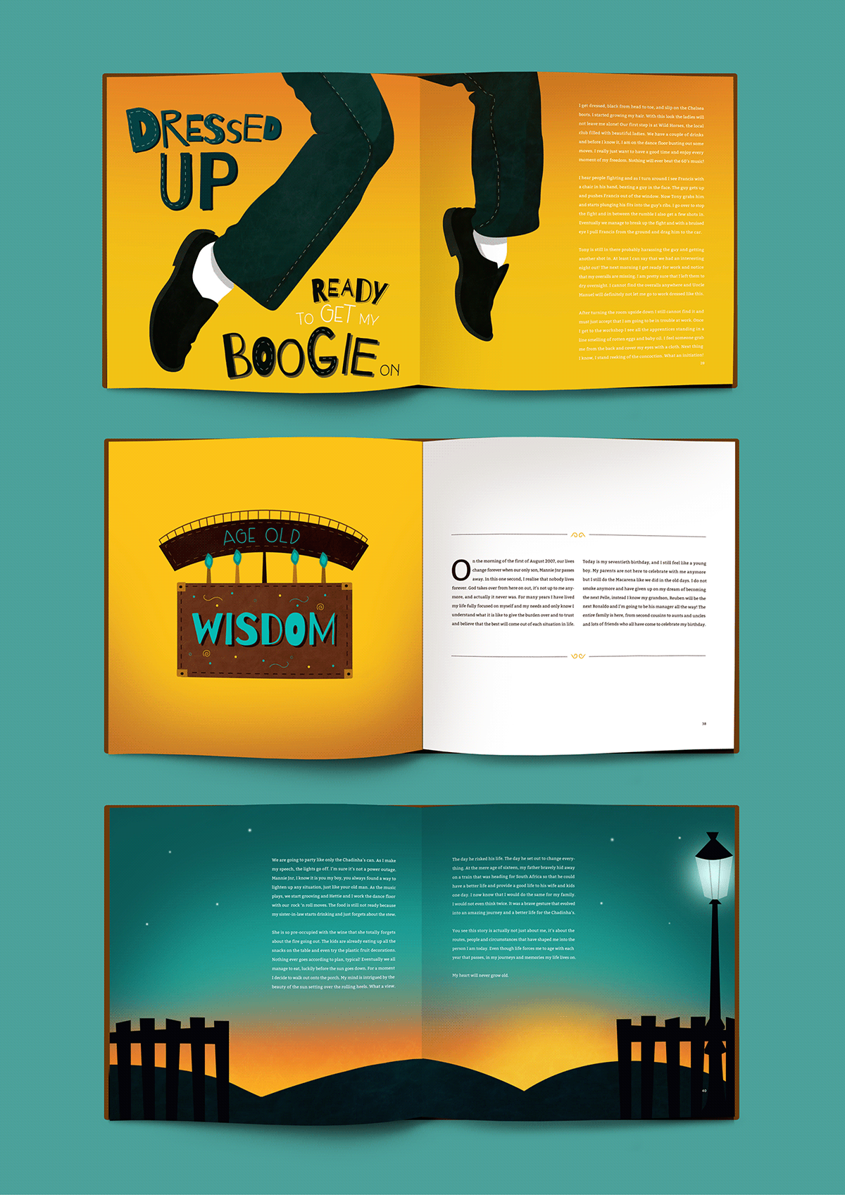 Layout book design editorial InDesign