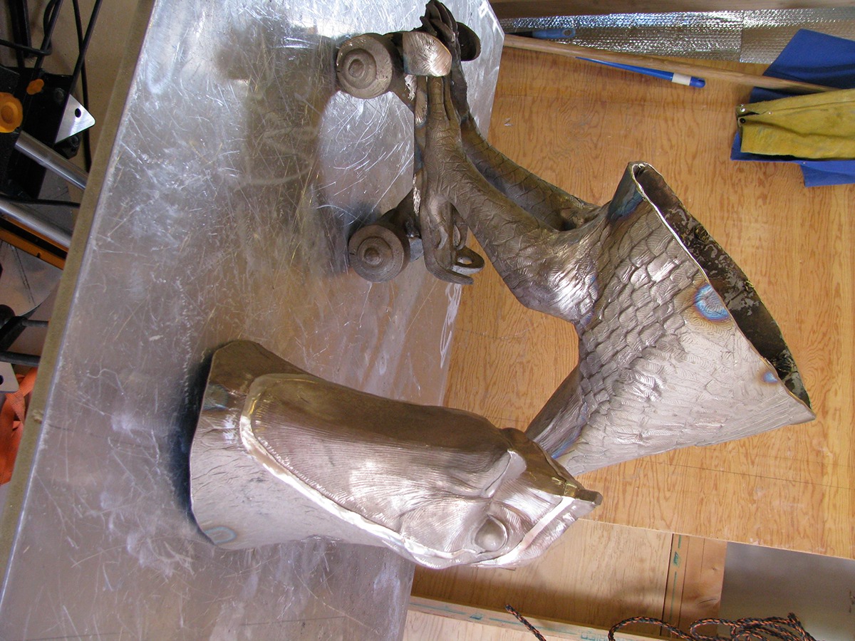 bronze casting bronze welding welding silicon mold fiberglass mold Clay Modelling