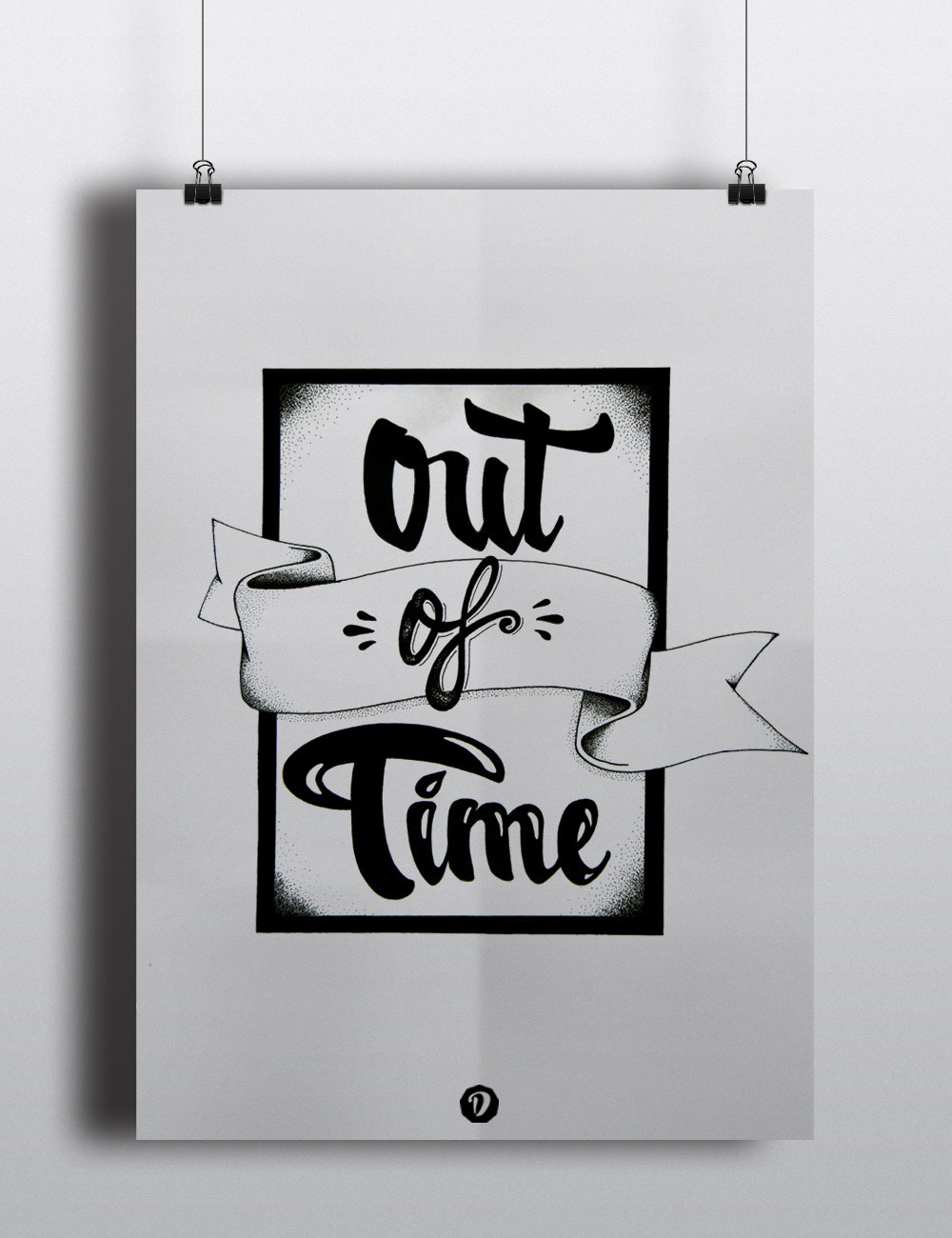 out of time typography   ILLUSTRATION 