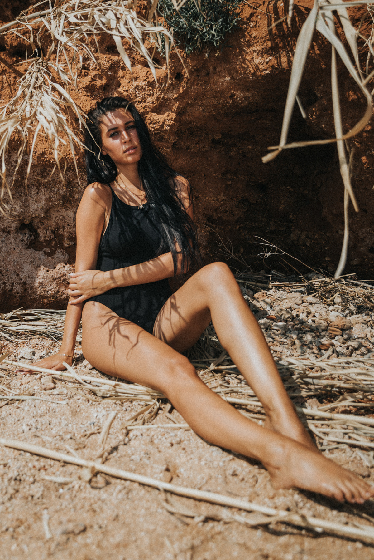 Croatia bikini girl beach portrait Ocean redstone model germany swimwear