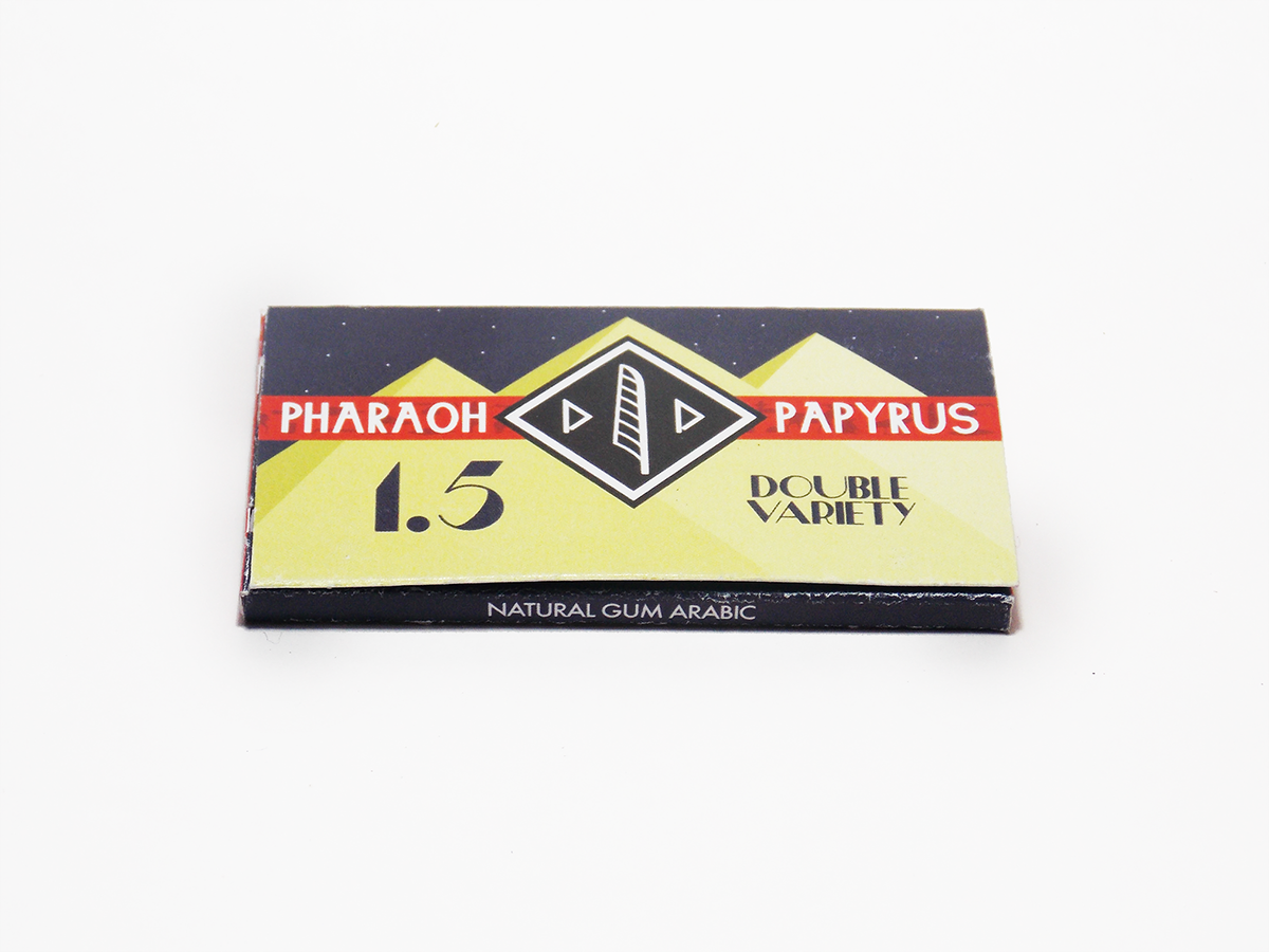 Pharaoh Papyrus  pharaoh papyrus rolling papers packaging design tobacco rolling papers design
