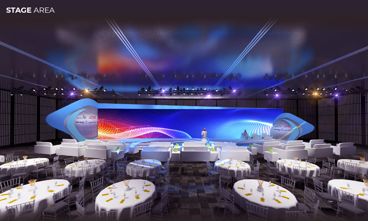 Event dubai Dubai Municipality Stage design concept set BAHAAELDIN UAE new