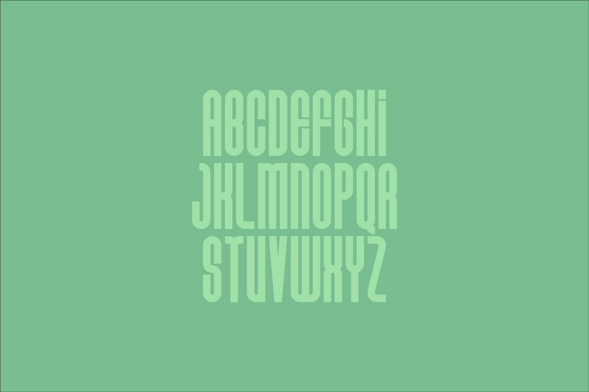 type Typeface font modern Slim qanat vian peanu vector
