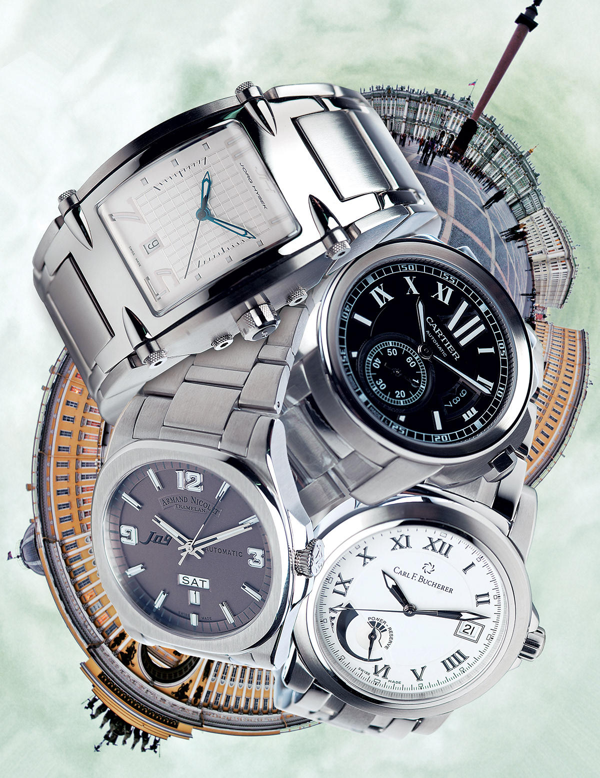 edox jacques lemans Cartier jorg hysek armand nicolet Carl F. Bucherer Watches clocks Mechanicals Chronograph tashkent st. pieterburg