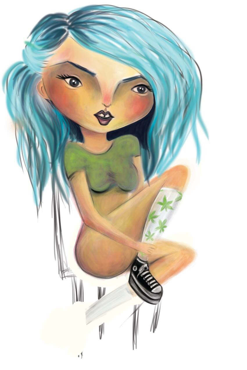 OlgaKostanchuk suicidegirls sg art wacom digital skills nude sex color Illustrator boobs surrealism lowbrow