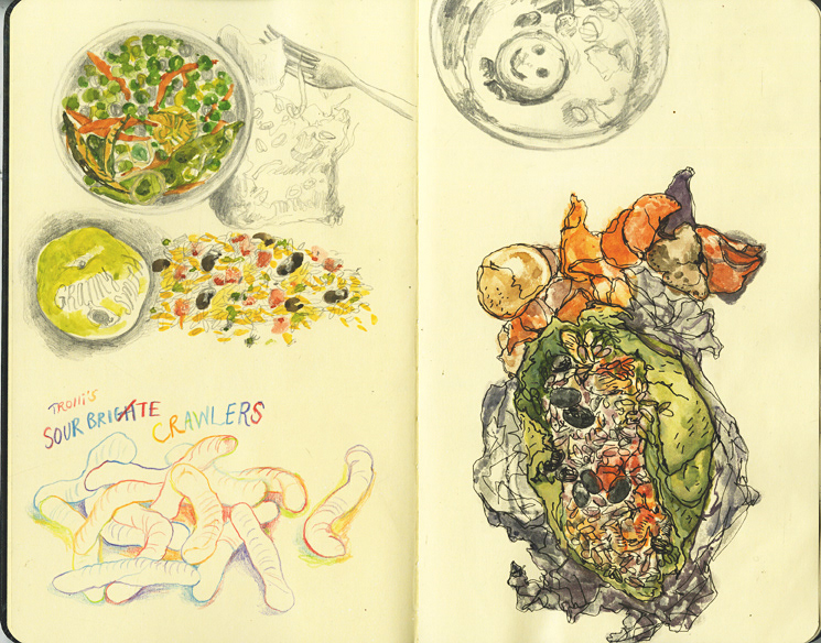edible illustration food art food journal visual journalism