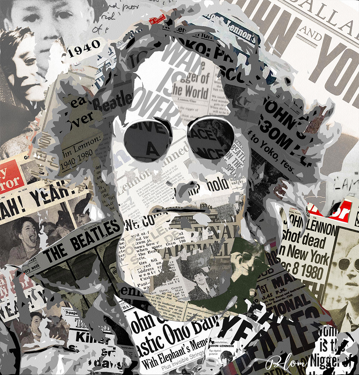 John Lennon collage