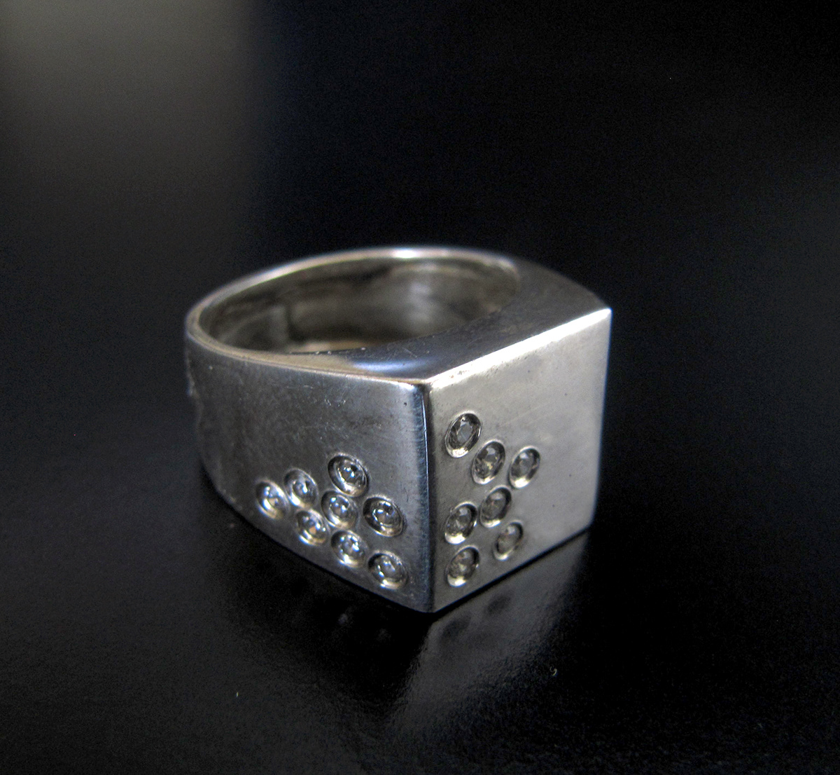 Classic jewelry gemstones granulation casting silver metal