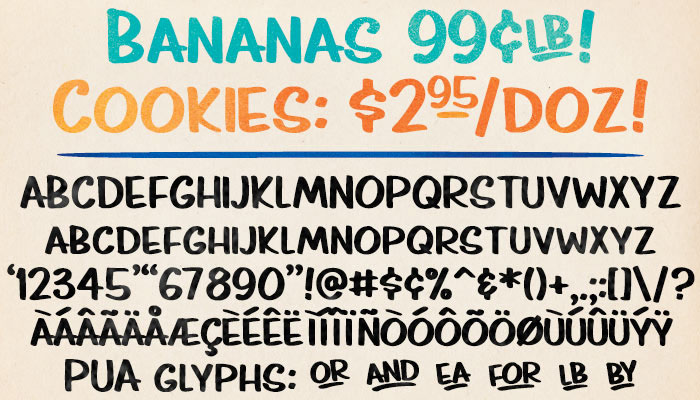free Free font font Typeface free typeface Grocery grocer Supermarket handwriting handwritten market
