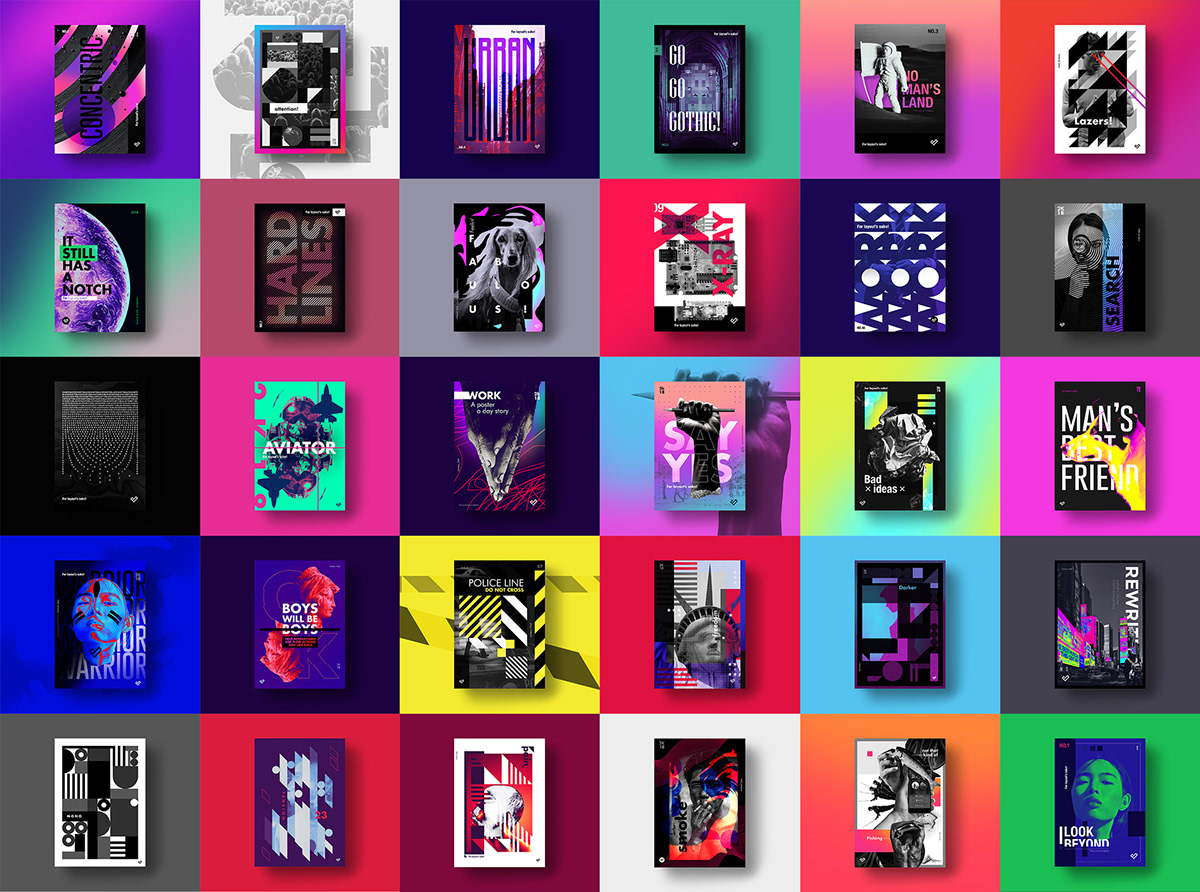 poster challenge Layout graphic everyday composition design