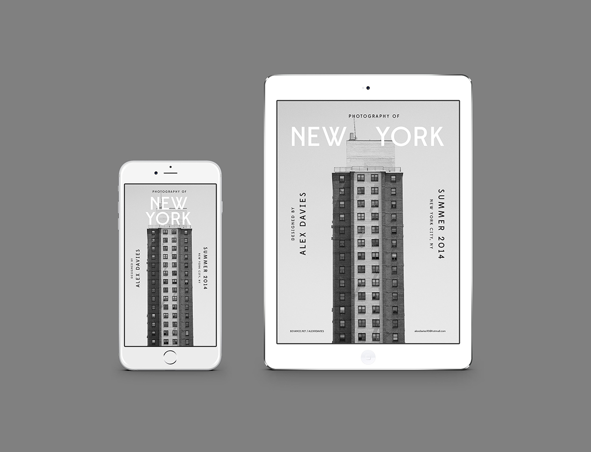 newspaper New York nyc architecture typographic iPad publication iphone digital print
