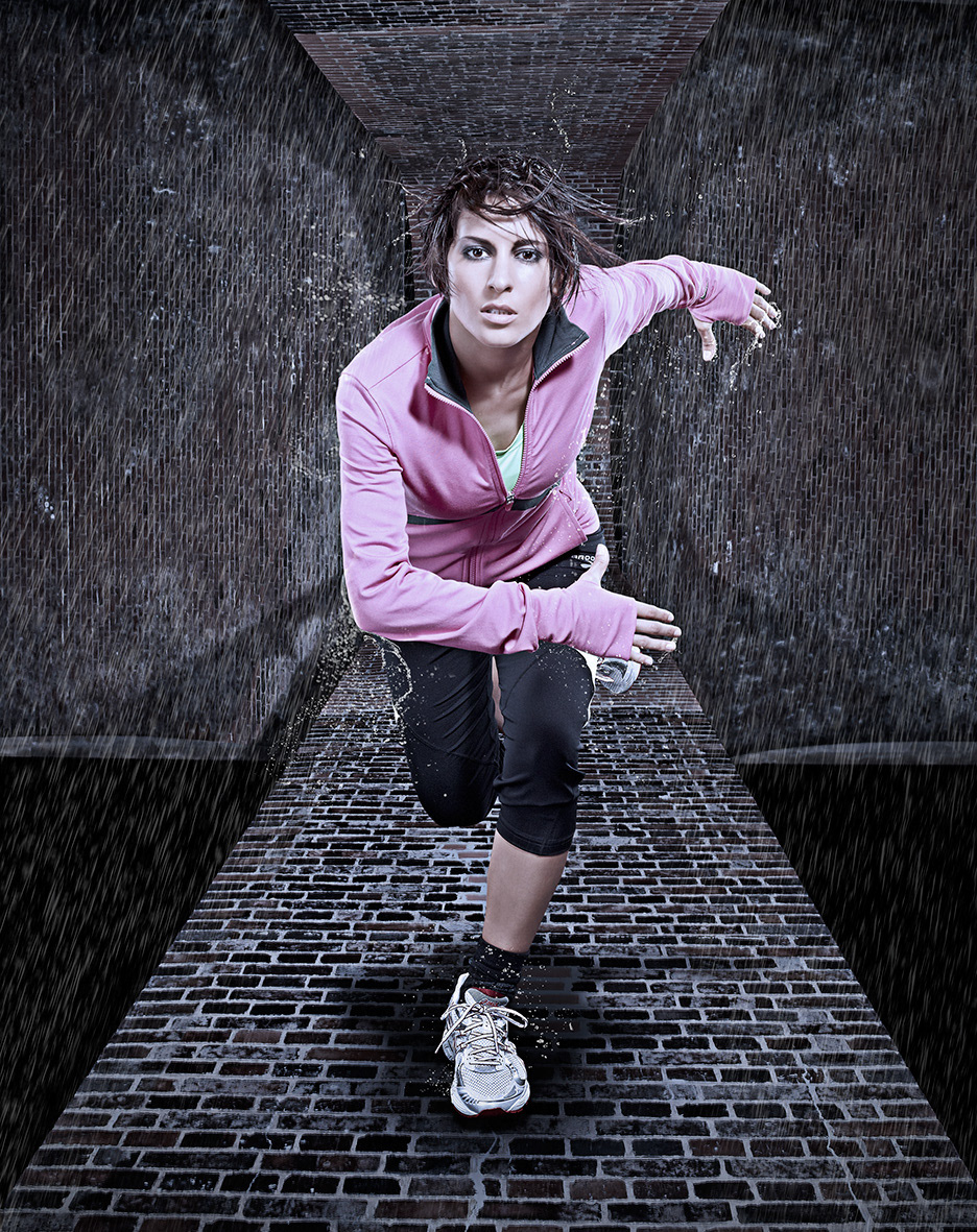 running sports rain Nike Asics saucony atmosphere editorial