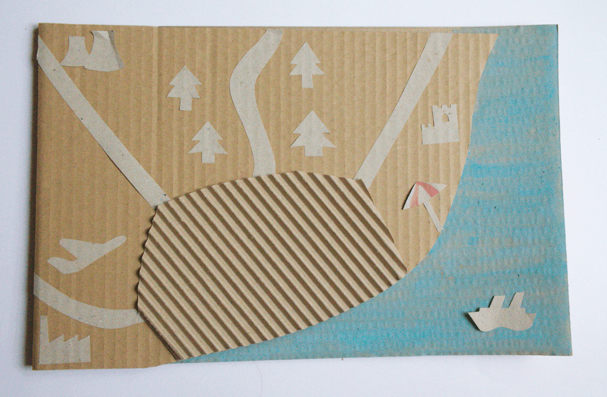 maquetas cardboard handmade