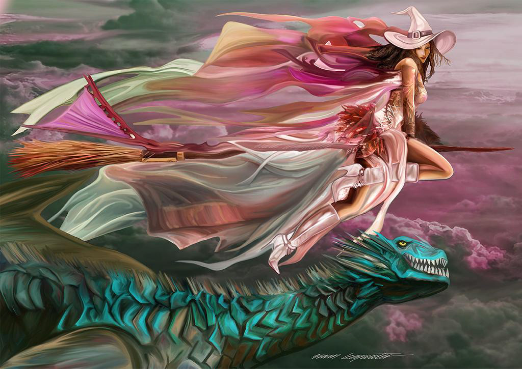 dragons wacom madewithwacom fantasyart Bramleegwater Colors2019