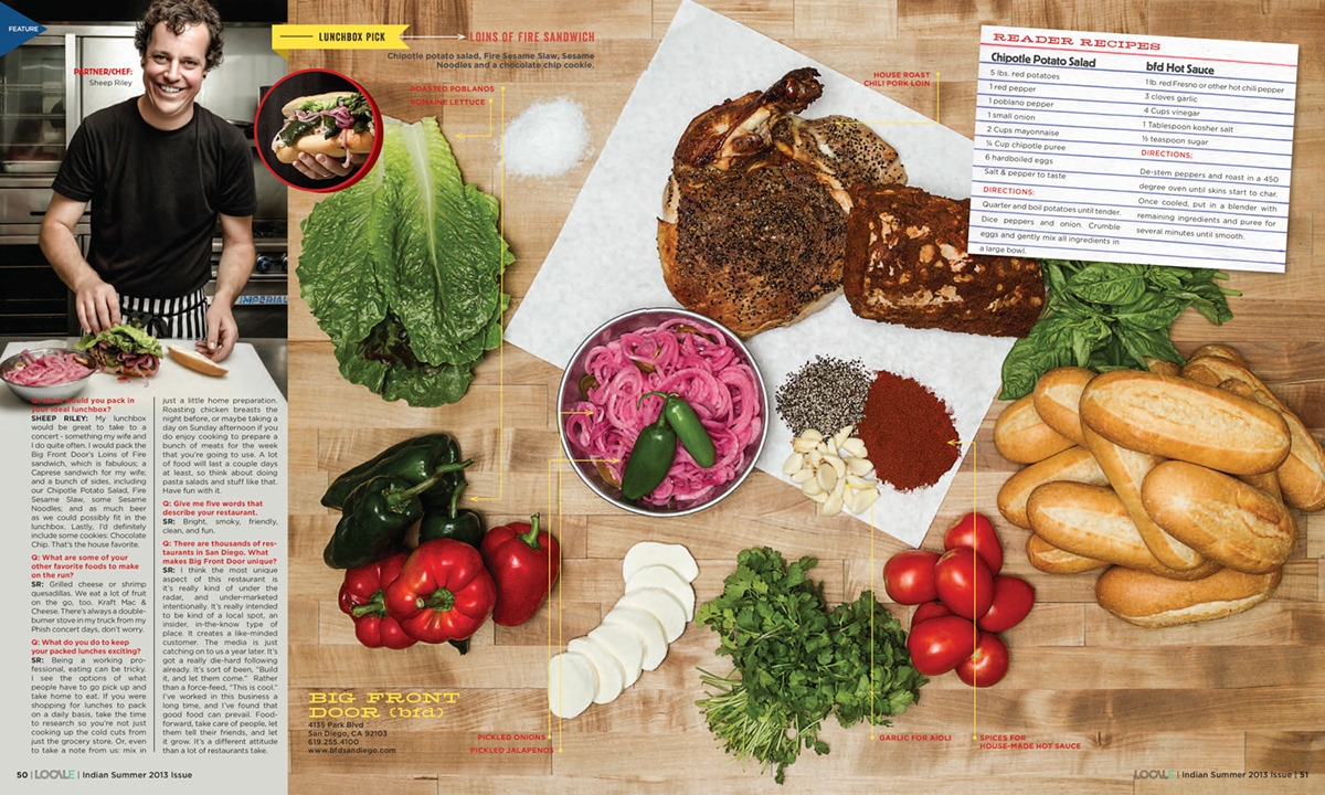 editorial Food  chef magazine ingredients
