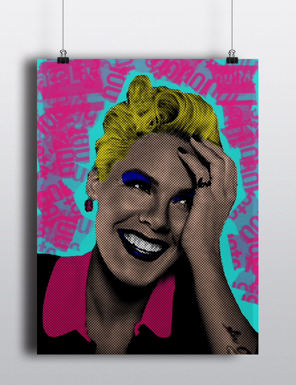 Pop Art design Marilyn Monroe