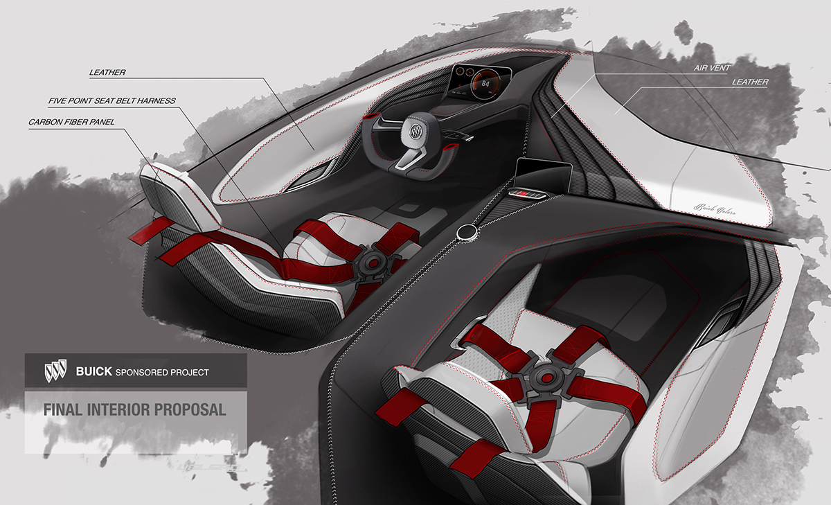 Transportation Design design Auto buick sketching rendering concept GM