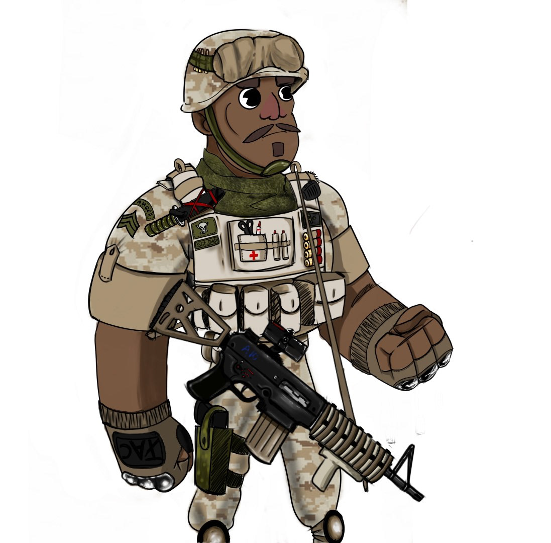 Drawing  ILLUSTRATION  2D Animation Digital Art  soldier Military army 2d drawing 2d Illustration Character design 
