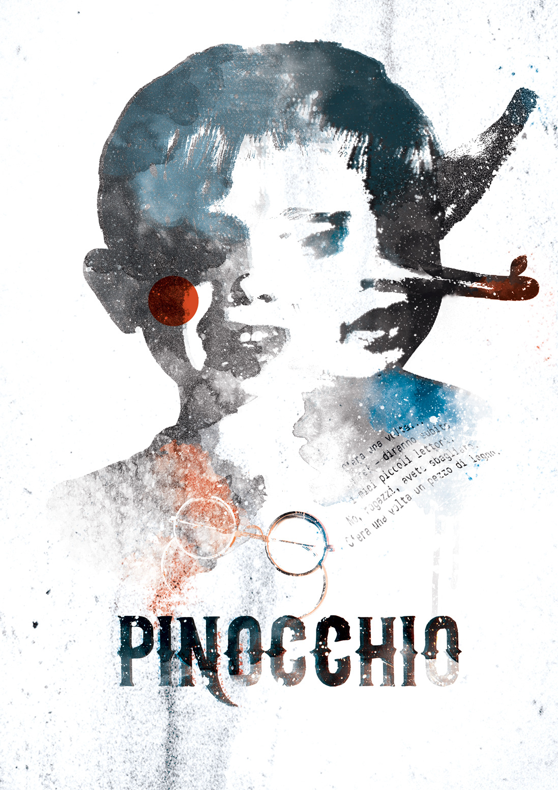 movie poster pinocchio graphic design digital illustrated