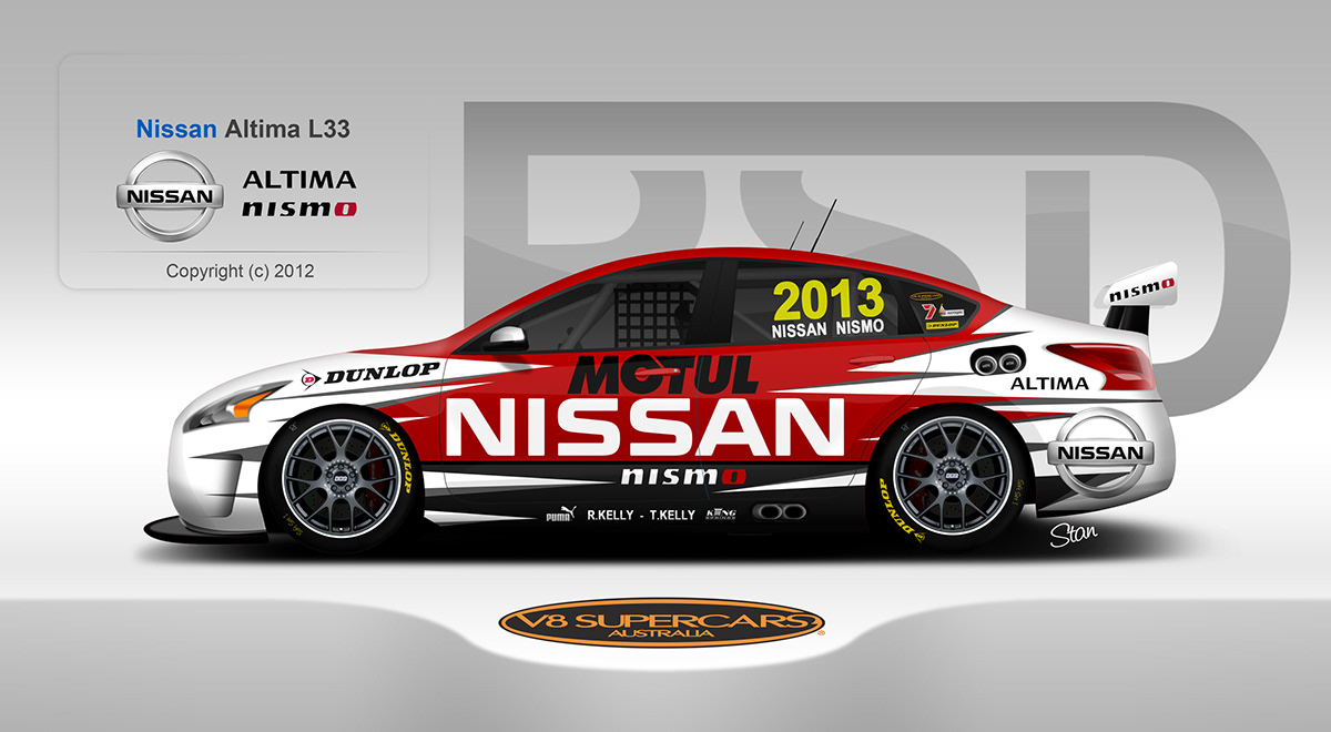 car design Livery graphic photoshop Nissan altima