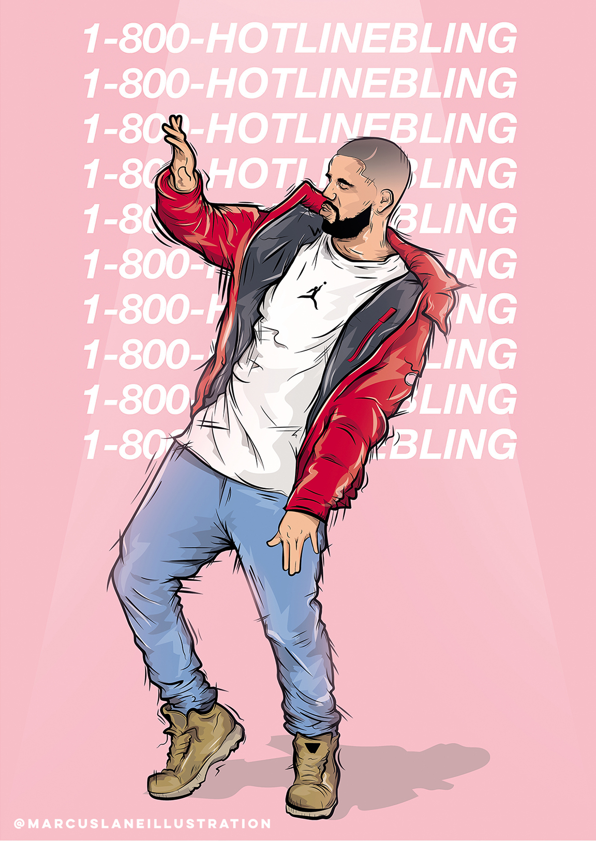 Drake 'hotline bling'' on Behance